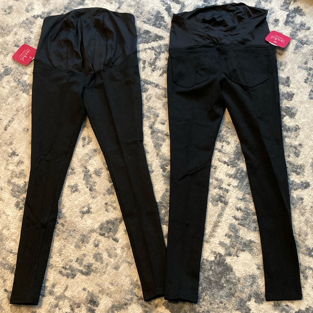 Ingrid and Isabel Black Maternity Dress Pants